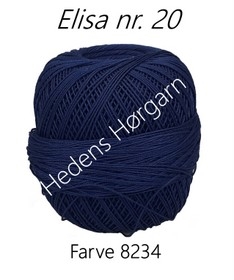 Elisa hæklegarn nr. 20 farve 8234 mørkeblå